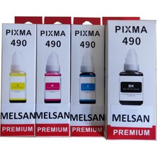 Melsan Forcanon ile Uyumlu Pixma G3411 Mürekkep 4 Renk Takım Muadil