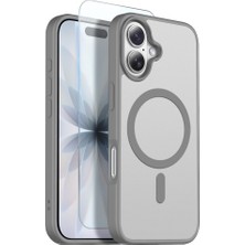 Teleplus iPhone 17 Kılıf Babet Translucent Mat Msafe Şarj Özellikli Kapak + Ekran Koruyucu