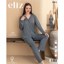 Eliz Süprem Düğmeli Pijama Takım Eliz