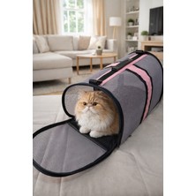 Newfull Kedi Taşıma Çantası Seyahat Evcil Hayvan Çantası Fileli Büyük Boy