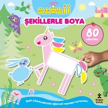 Doğan Çocuk Sevimliler Kawaii  Şekillerle Boya