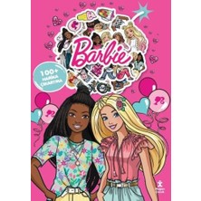 Doğan Çocuk Barbie Boyama Kitabı Çıkartma Bombası 100 + Harika Çıkartma
