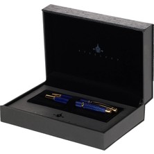 Steelpen World Serisi 2716 Mavi Dolma Kalem+Tükenmez Kalem Seti