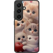 Aksel Kılıf Samsung Galaxy S26 Uyumlu Glossy Premium Mat Siyah Baskılı Silikon Kılıf