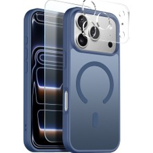 Teleplus iPhone 17 Pro Kılıf Babet Translucent 3in1 Msafe Şarj Özellikli Kapak + Ekran Koruyucu