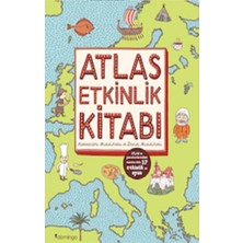 Domingo Yayınevi Atlas Etkinlik Kitabı Aleksandra Mizielinska ve Daniel Mizielinski 72 Sayfa Eğlenceli Etkinlikler