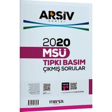 Marka Yayınları 2020 Msü Arşiv Serisi Tıpkı Basım Çıkmış Sorular Tamamı Video Çözüm