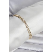 Pazarcan Xuping Zirkon Taşlı Sonsuzluk Model Kadın Bileklik