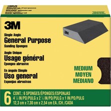 3m Zımpara Süngeri, 2,875-4,875-1 Inç, Orta Kumlu, 6 Süngerli