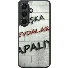 Aksel Kılıf Samsung Galaxy S26 Uyumlu Glossy Premium Mat Siyah Baskılı Silikon Kılıf