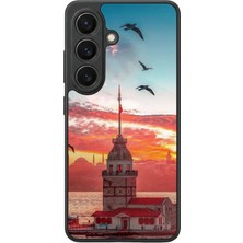 Aksel Kılıf Samsung Galaxy S26 Uyumlu Glossy Premium Mat Siyah Baskılı Silikon Kılıf