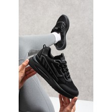 EN7 Siyah Unisex Günlük Spor Ayakkabı Hafif Taban Rahat Sneaker 7655