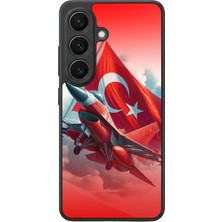 Aksel Kılıf Samsung Galaxy S26 Uyumlu Glossy Premium Mat Siyah Baskılı Silikon Kılıf