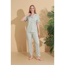 01189 Milan Ceket Yaka Pijama Takım