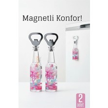 Modacar Mıknatıslı Dekoratif Şişe Açacağı - Çiçekli Tasarım, Buzdolabı Magnetli, Pratik ve Şık 722322