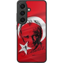Aksel Kılıf Samsung Galaxy S26 Uyumlu Glossy Premium Mat Siyah Baskılı Silikon Kılıf