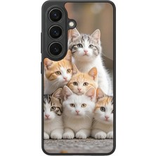 Aksel Kılıf Samsung Galaxy S26 Uyumlu Glossy Premium Mat Siyah Baskılı Silikon Kılıf