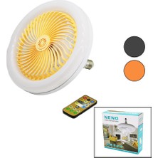 MERİVİA Pervaneli 3 Renk Ledli Kumandalılamba Ampul Oynar Başlı Duy ÇAP:15CM6500LUMEN - 3200K (5405)