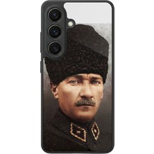 Aksel Kılıf Samsung Galaxy S26 Uyumlu Glossy Premium Mat Siyah Baskılı Silikon Kılıf