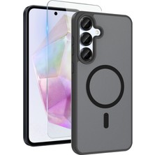 Teleplus Samsung Galaxy S25 Kılıf Babet Translucent Mat Msafe Şarj Özellikli Kapak + Ekran Koruyucu