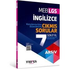 Marka Yayınları Lgs Ingilizce Konularına Göre Düzenlenmiş Son 7 Yıl Çıkmış Sorular