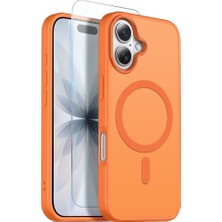 Teleplus iPhone 16 Kılıf Babet Translucent Mat Msafe Şarj Özellikli Kapak + Ekran Koruyucu