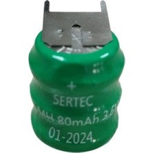 Pileli Store Pilelistore 3.6V 3S1P 80 Mah 3 Pin  Nı-Mh Buton Pil