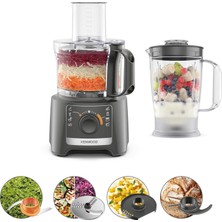 Kenwood Multipro Compact FDP31.170GY, Mutfak Robotu, Yoğurma Fonksiyonu ve Dilimleme Diski, 1,2 L Bl
