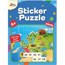 Playever Sticker Puzzle - Dünya  - Çıkartmalı Yapboz Etkinlik kitabı