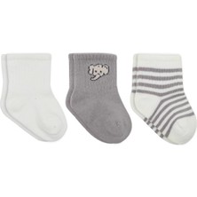 İsingir Shopping Elephant Boy 3'lü Penye Soket Çorap 10135 Ekru