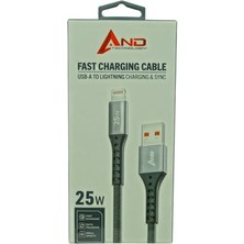 AND-A253 25W IPHONE USB Kablo