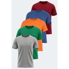 Slazenger Rosalva 5 Li Set Erkek   Tişört