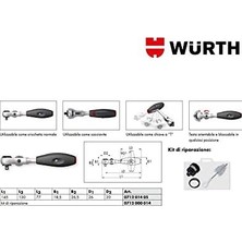 Freedom Books Cırcır Kol 1/4 Inç Oynar Başlı Çok Fonksiyon Açılı 145MM