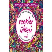 İndigo Kitap Renkler Ülkesi: Hayvanlar - Doğa - Mandala