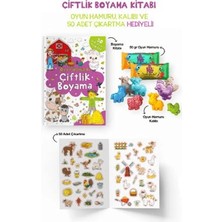 Bigkids Yayınları Çiftlik Boyama Kitabı - Oyun Hamuru, Oyuncak ve Çıkartma Hediyeli