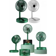 Pileli Store Katlanabilir Teleskopik Şarjlı Fan Masaüstü Soğutucu Vantilatör