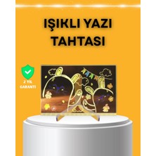 İsingir Shopping Masaüstü Duvara Monte Edilebilir LED Işıklı Yazı Panosu