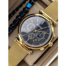 Ferrucci Çelik Kordon Altın Sarısı Fonksiyonları Aktif Erkek Kol Saati+Bileklik