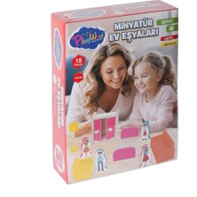 İsingir Shopping ONY-407 Ahşap Minyatür Ev Eşyaları -Oyuncak