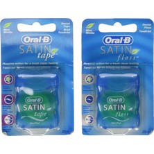 Oral-B Saten Bant Dental Floss Mint - 25 M (2'li Paket) Oral-B