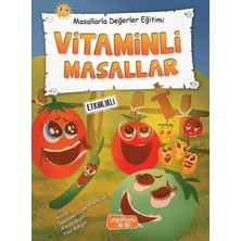 Yediveren Çocuk Vitaminli Masallar - Masallarla Değerler Eğitimi (Ciltli)
