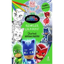 Doğan Çocuk Pjmasks - Renkler Çıldırdı! Çıkartmalı Boyama Partisi