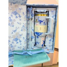 A&A Pipetli Bardak Seti | Pipet Uç Koruyuculu, Taşıma Kılıflı, Özel Kutulu- Mavi- 1.18 L