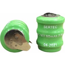 Pileli Store Pilelistore 3.6V 3S1P 80 Mah 2 Pin Nı-Mh Buton Pil