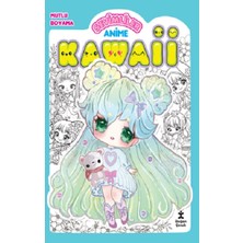 Doğan Çocuk Kawaii Anime Mutlu Boyama 2 -Yeşil