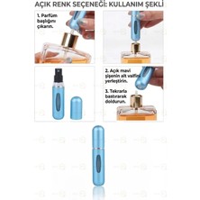 MAİN SHOP 1 Adet Doldurulabilir Mini Parfüm Şişesi 5 ml - Cep Parfüm Şişesi M-230