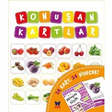 Net Çocuk Yayınları Konuşan Kartlar - 24 Kart 24 Yiyecek