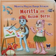 Net Çocuk Yayınları Meritta Ile Resim Dersi - Meritta Plaj ve Banyo Kitabım