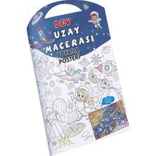 0-6 Yaş Yayınları Uzay Macerası Dev Boyama Posteri