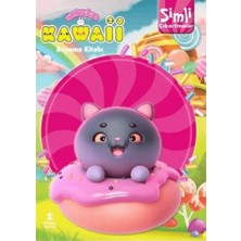 Doğan Çocuk Kawaii Simli Çıkartmalı Boyama Kitabı